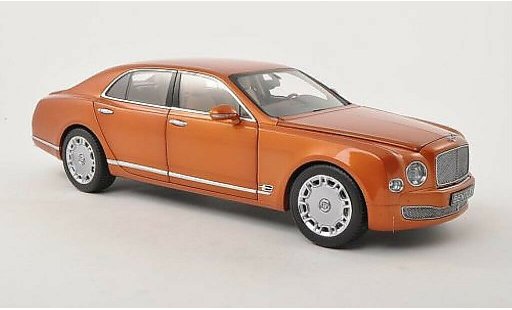 Bentley Mulsanne berline 1/18 Minichamps naranja LHD 2010 coche miniatura