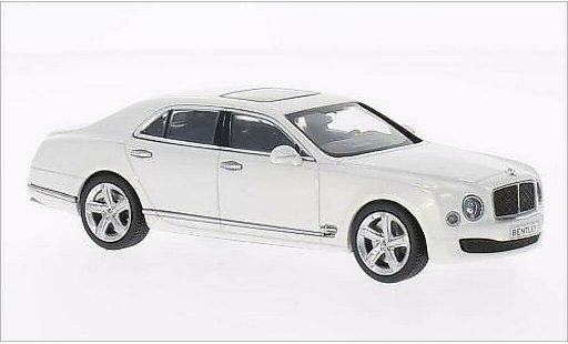Bentley Mulsanne Speed 1/43 Kyosho metalico blanco coche miniatura