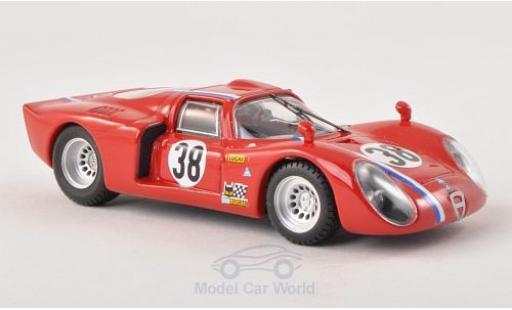Coche miniatura Alfa Romeo 33.2 1968 1/43 Best C No.38 24h Le Mans 1968 Testfahrzeug Alfa Romeo 33.2 1968 1/43 Best C No.38 24h Le Mans 1968 Testfahrzeug coche miniatura