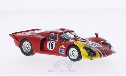 Coche miniatura Alfa Romeo 33.2 1968 1/43 Best Coupe No.16 1000km Spa 1968 G.Gosselin/S.Trosch Alfa Romeo 33.2 1968 1/43 Best Coupe No.16 1000km Spa 1968 G.Gosselin/S.Trosch coche miniatura