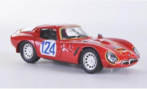 Coche miniatura Alfa Romeo TZ2 1/43 Best TZ 2 No.124 Targa Florio 1967 Alfa Romeo TZ2 1/43 Best TZ 2 No.124 Targa Florio 1967 coche miniatura