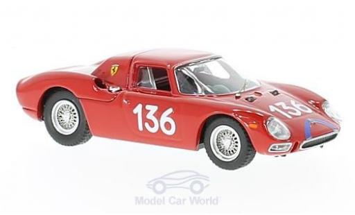 Ferrari 250 LM 1/43 Best LM RHD No.136 Targa Florio 1965 A.Nicodemi/F.Lessona coche miniatura