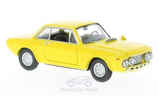 Coche miniatura Lancia Fulvia HF 1/43 Best Coupe 1600 HF Fanalone amarillo 1968 Lancia Fulvia HF 1/43 Best Coupe 1600 HF Fanalone amarillo 1968 coche miniatura