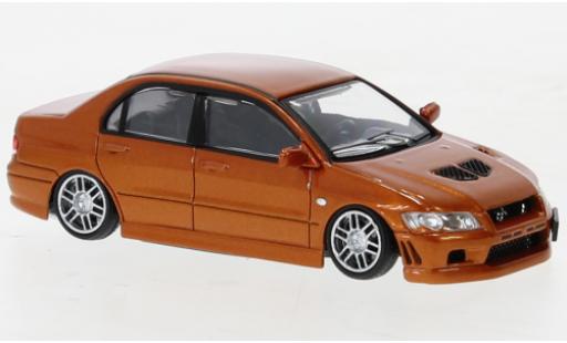 Coche miniatura Mitsubishi Lancer 1/64 BM Creations évolution VII metallise naranja 2001 Mitsubishi Lancer 1/64 BM Creations évolution VII metallise naranja 2001 coche miniatura