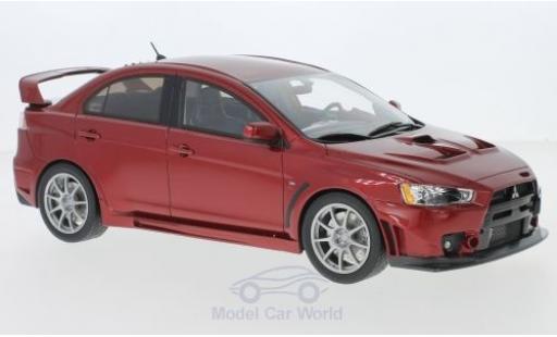 Coche miniatura Mitsubishi Lancer Evolution X 1/18 BM Creations Evolution X metalico rojo Mitsubishi Lancer Evolution X 1/18 BM Creations Evolution X metalico rojo coche miniatura