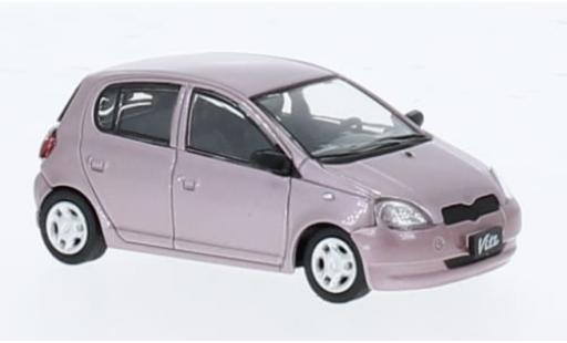 Toyota Yaris 1/64 BM Creations / Echo / Vitz metallise rosa 1998 1:64 coche miniatura