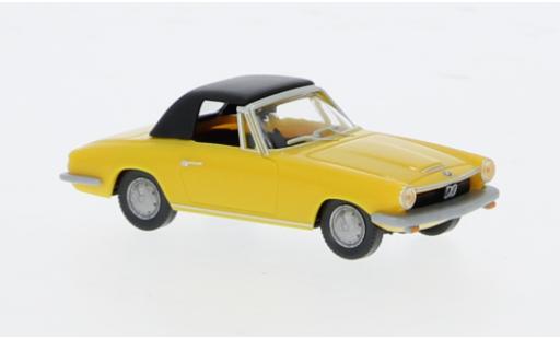 Bmw 1600 1/87 Wiking GT Cabrio gelb coche miniatura