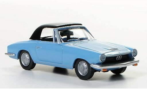Bmw 1600 GT 1/87 Wiking Descapotable azul coche miniatura