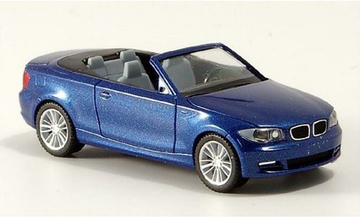 Bmw 135 E88 1/87 Herpa Descapotable azul coche miniatura