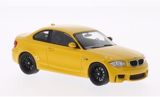 Bmw 1M coupe 1/43 Minichamps amarillo 2011 E82 coche miniatura