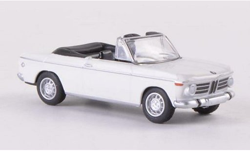 Bmw 2002 cabriolet 1/87 Bub Descapotable blanco coche miniatura