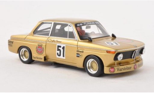 Bmw 2002 tii 1/43 Spark No.51 Warsteiner DRM Nurburgring 1976 coche miniatura