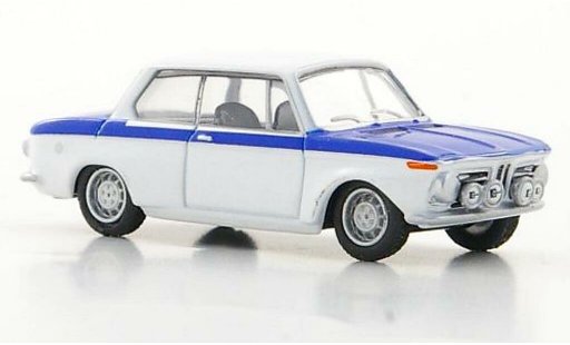 Bmw 2002 berline 1/87 Bub Classic blanco/azul coche miniatura