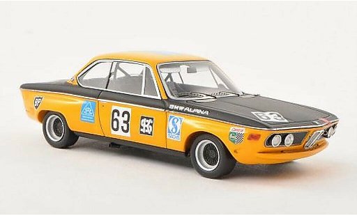 Bmw 2800 CS 1/43 Spark E9 No.63 Alpina 300km Nurburgring 1970 coche miniatura