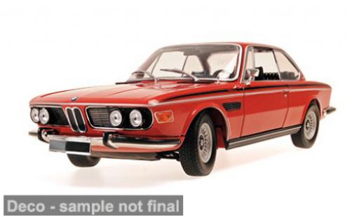 Coche miniatura Bmw 3.0 CSI (E9) rot 1972 1/18 Minichamps