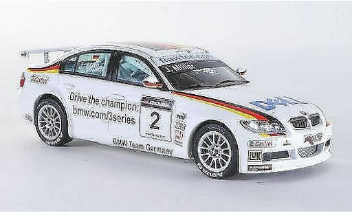 Bmw 320 WTCC 1/43 Spark Si No.2 Muller 2007 coche miniatura