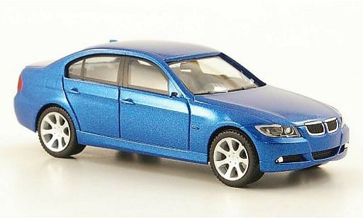 Bmw 335 berline 1/87 Herpa E90 Limusina (E90) azul 2005 coche miniatura
