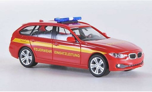 Bmw 330 Touring 1/87 Herpa F31 Bomberos Einsatzleitung 2012 coche miniatura