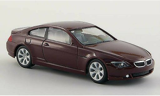 Bmw 650 E63 1/87 Herpa Coupe rojo 2004 coche miniatura
