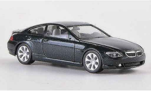 Bmw 635 coupe 1/87 Herpa E63 d verde 2004 coche miniatura