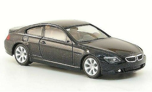 Bmw 630 E63 1/87 Herpa Coupe negro 2004 coche miniatura