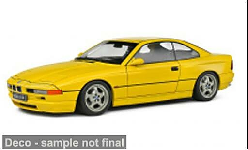 Coche miniatura Bmw 850 CSI (E31) gelb 1990 1/43 Solido