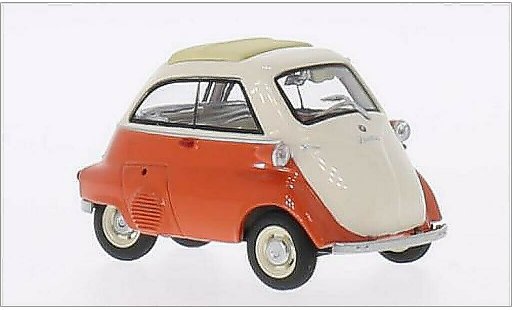 Bmw Isetta citadine 1/43 Schuco naranja/beige coche miniatura
