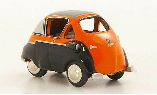 Bmw Isetta citadine 1/87 Bub Standard naranja/negro coche miniatura