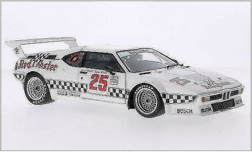Bmw M1 1981 1/18 Minichamps No.25 rojo Lobster Racing Team rojo Lobster IMSA Riverside /K.Miller coche miniatura