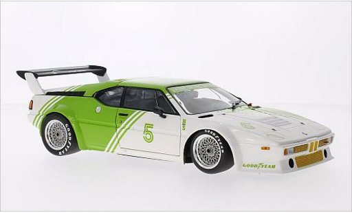 Bmw M1 1980 1/18 Minichamps E26 blanco/verde No.5 coche miniatura