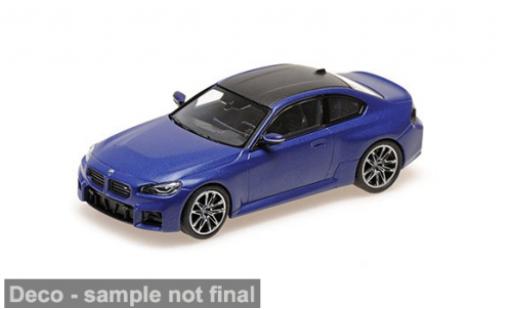 Coche miniatura Bmw M2 blau/schwarz 2023 1/43 Minichamps