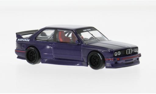 Bmw M3 1/64 Mini GT (E30) Kaido GT V2 violett 1989 1:64 coche miniatura