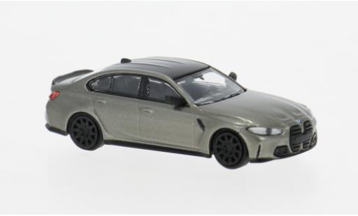 Bmw M3 1/87 Minichamps (G80) grau 2020 1:87 coche miniatura