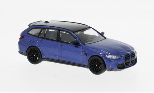 Coche miniatura Bmw M3 Touring blau 2023 1/64 Mini GT