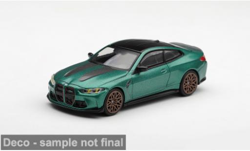 Coche miniatura Bmw M4 coupe (G82) verde 2024 1/64 Mini GT
