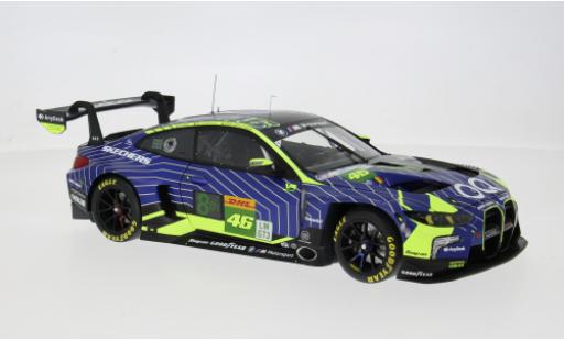 Coche miniatura Bmw M4 gt3 EVO 1812 km Qatar 2025 Team WRT #46 V.Rossi/A.Al Harthy 1/18 Minichamps