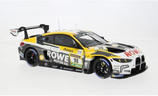 Coche miniatura Bmw M4 gt3 EVO 24h N&Atilde;&frac14;rburgring 2025 Team Rowe Racing #98 J.Krohn/R.Marciello 1/18 Minichamps