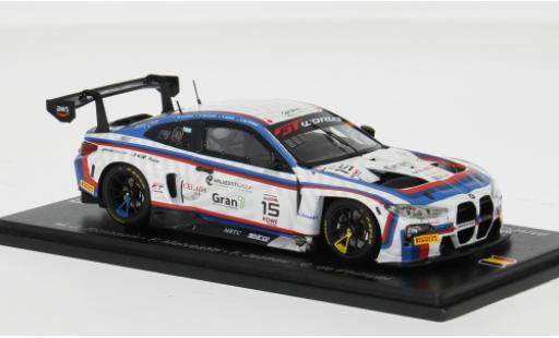 Coche miniatura Bmw M4 gt3 EVO 24h Spa 2025 Italia Ceccato Racing #15 M.J.Tomasoni/F.Malvestiti 1/43 Spark