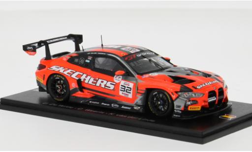 Coche miniatura Bmw M4 gt3 EVO 24h Spa 2025 Team WRT #32 U.de Wilde/C.Weerts 1/43 Spark