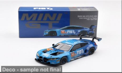 Bmw M4 1/64 Mini GT GT3 EVO China GT 2025 FIST Team AAI #90 1:64 coche miniatura