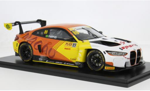 Bmw M4 1/18 Spark GT3 FIA GT World Cup Macau GT Cup 2024 #89 A.Farfus 1:18 coche miniatura