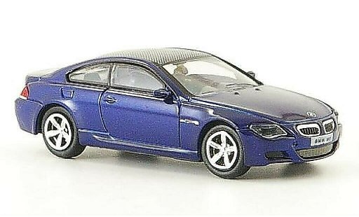 Bmw M6 Coupe 1/87 Ricko E63 azul 2006 coche miniatura