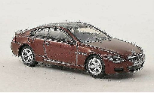 Bmw M6 Coupe 1/87 Busch E63 rojo/carbon 2005 coche miniatura