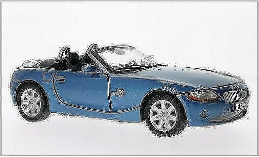 Bmw Z4 roadster 1/18 Motormax E85 metalico azul coche miniatura
