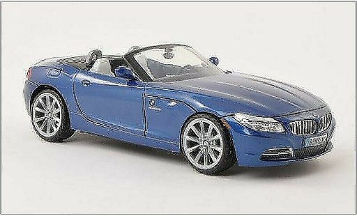 Bmw Z4 roadster 1/24 Motormax E89 metalico azul 2010 coche miniatura