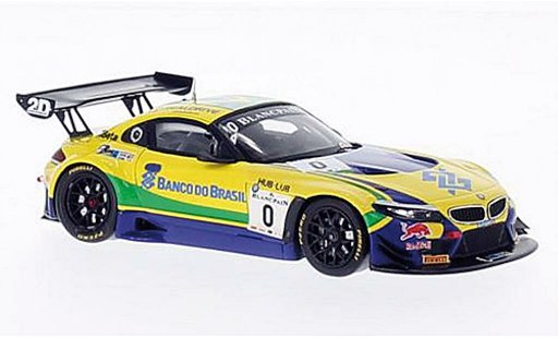 Bmw Z4 GT3 1/43 Spark E89 No.0 Team Brasil Blancpain 2014 /S.Jimenez coche miniatura