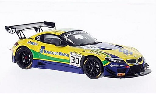 Bmw Z4 GT3 1/43 Spark E89 No.30 Team Brasil Blancpain 2014 coche miniatura