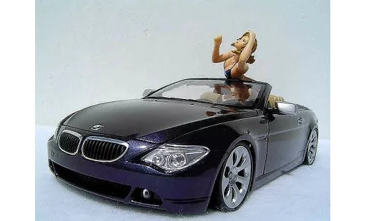 Bmw 645 Cabriolet 1/18 Welly E64 ci pneus tailles basses coche miniatura