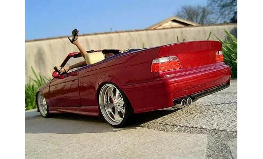 Bmw M3 Cabriolet 1/18 Ut Models E36 rojo jantes budnik coche miniatura