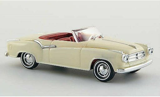 Borgward Isabella cabriolet 1/87 Busch Descapotable creme-blanco 1958 coche miniatura
